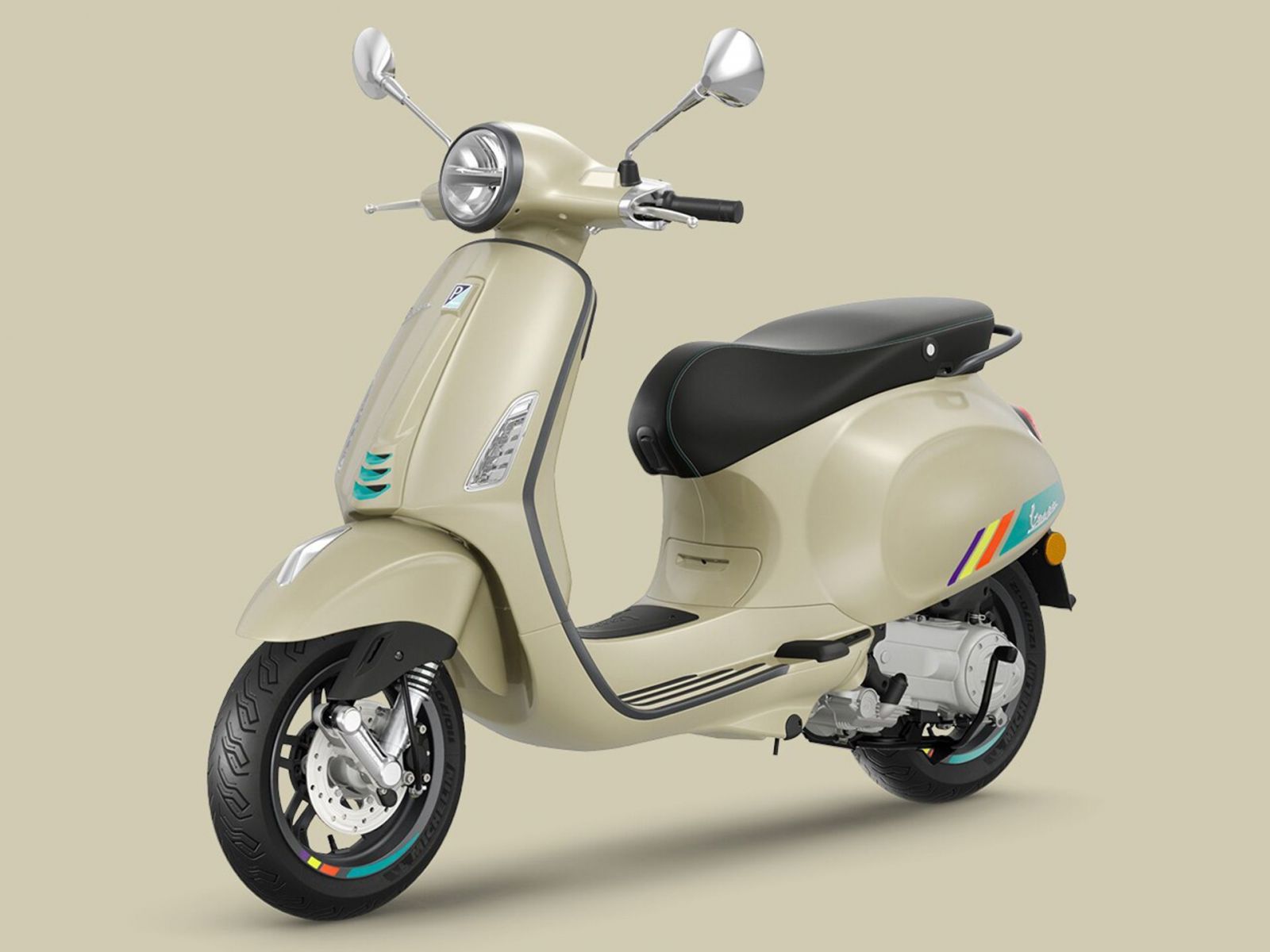 Мотороллер VESPA Primavera S 50, 2025, бежевый